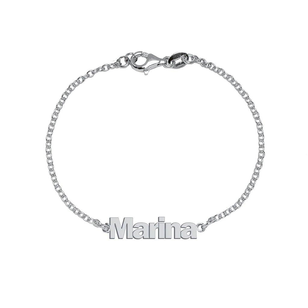 Pulsera con Nombre Sans Serif Rolo