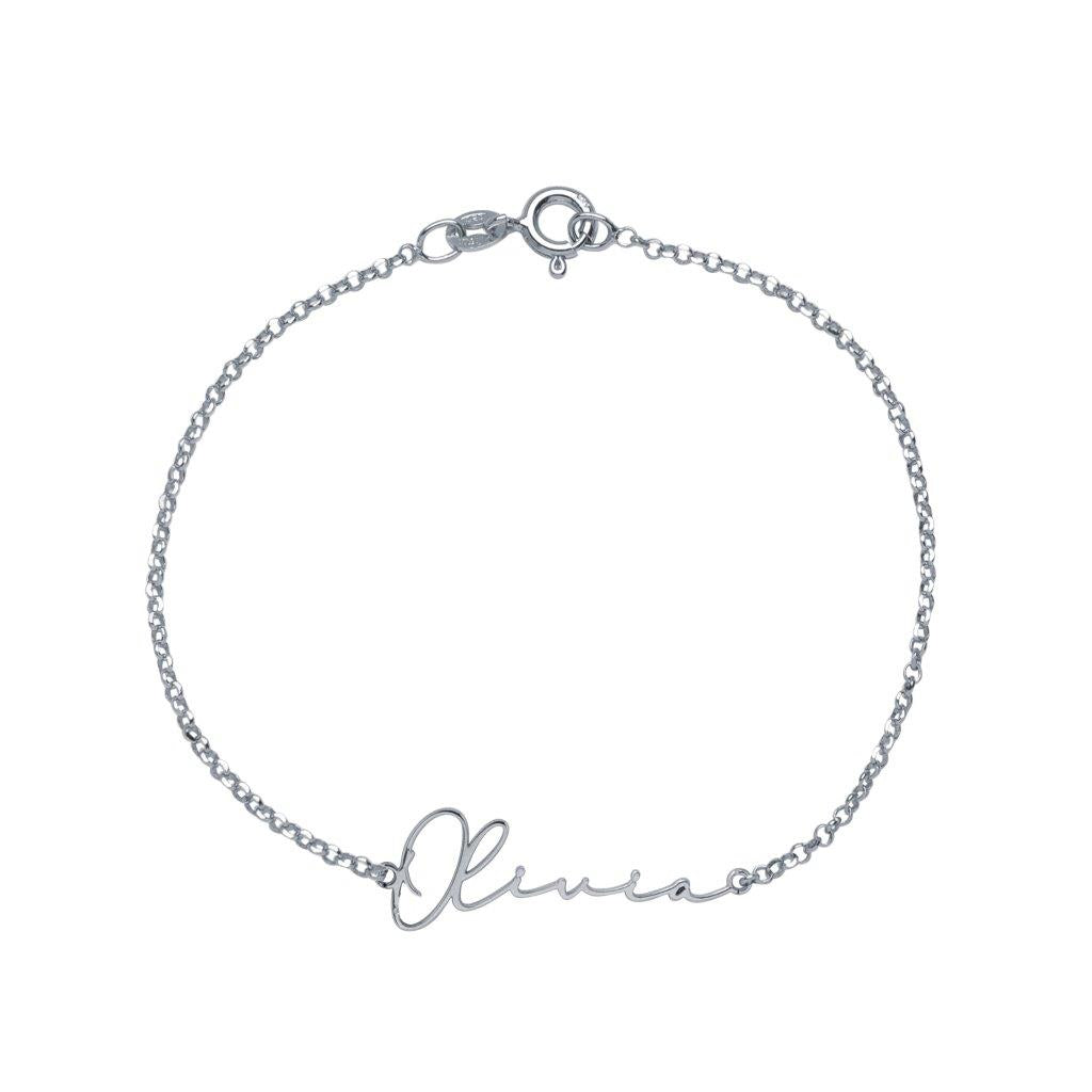 Pulsera con nombre Caligrafia