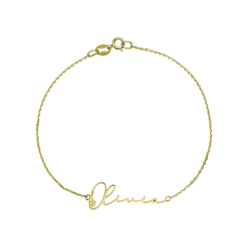 Pulsera con nombre Caligrafia