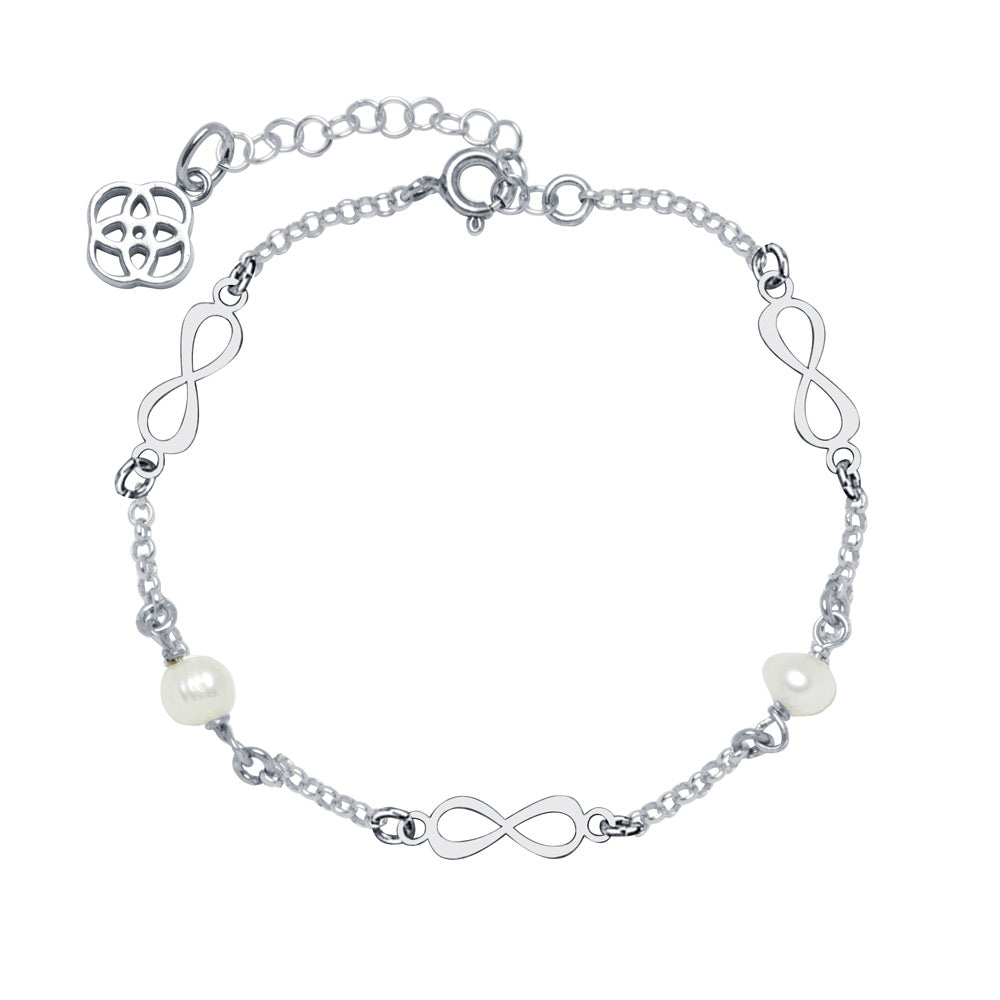 Pulsera Infinitos y Perlas