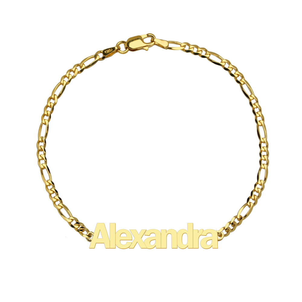 Pulsera con Nombre Sans Serif 3x1