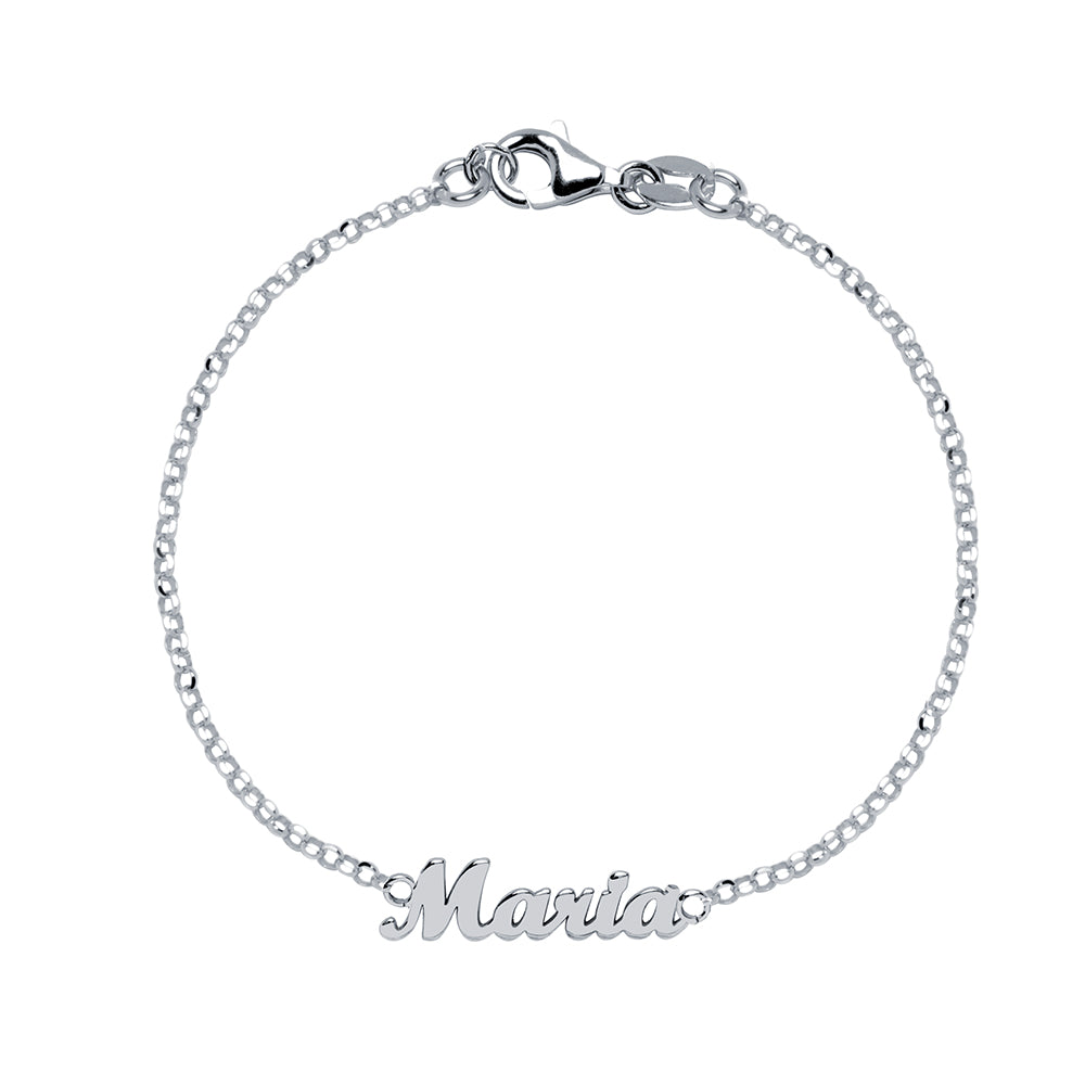 Pulsera de Plata 925 con Nombres Grabados