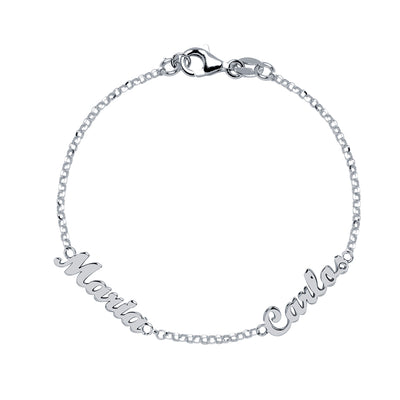 Pulsera de Plata 925 con Nombres Grabados