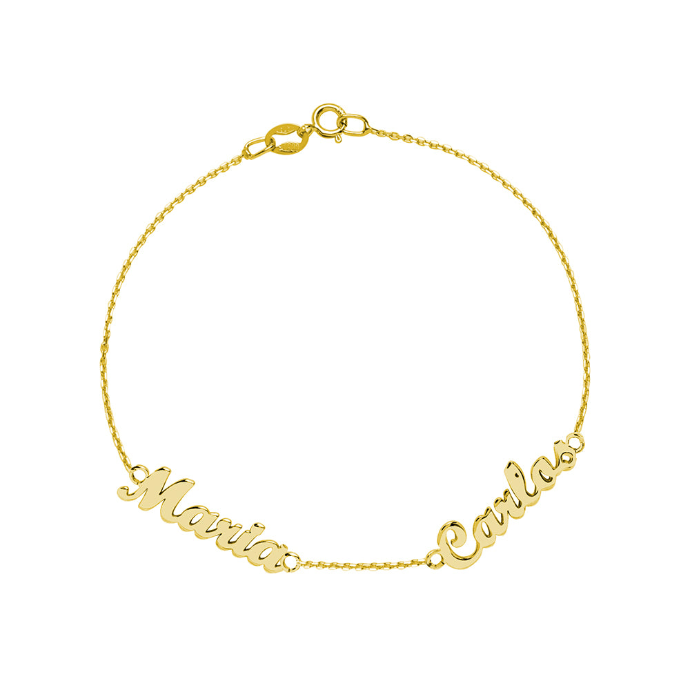 Pulsera de Oro con Nombres Grabados