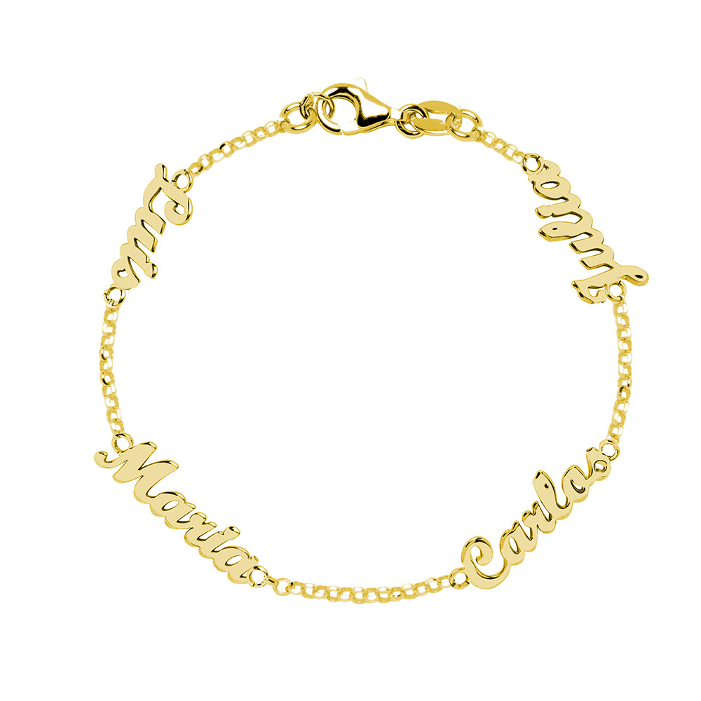 Pulsera de Plata 925 con Nombres Grabados