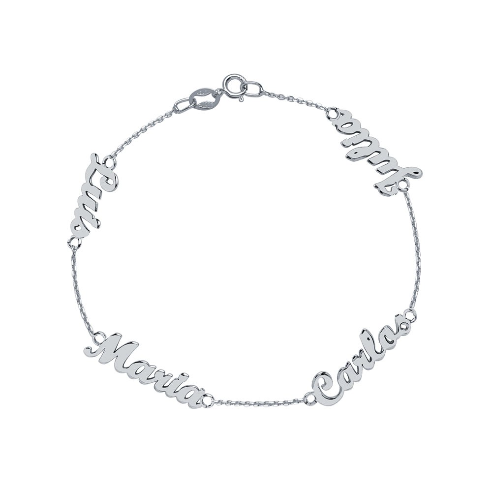 Pulsera de Oro con Nombres Grabados