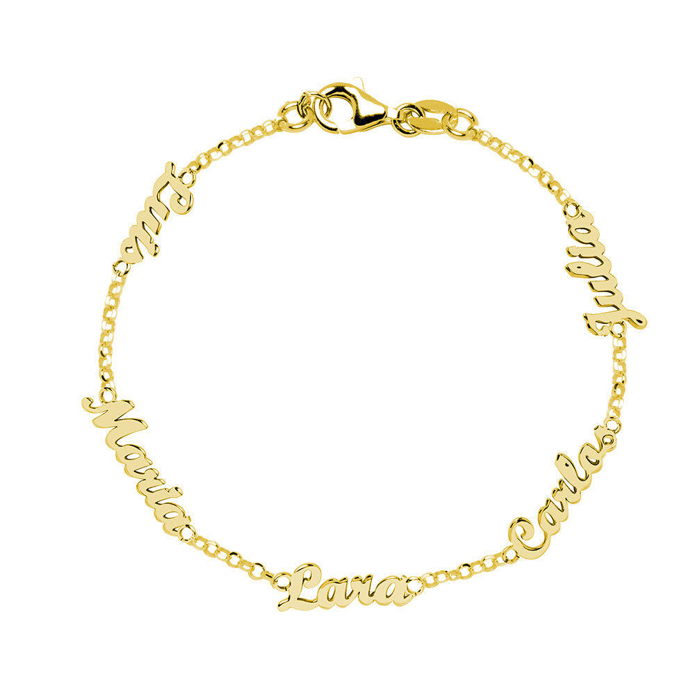 Pulsera de Plata 925 con Nombres Grabados
