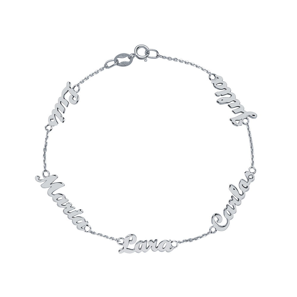 Pulsera de Oro con Nombres Grabados