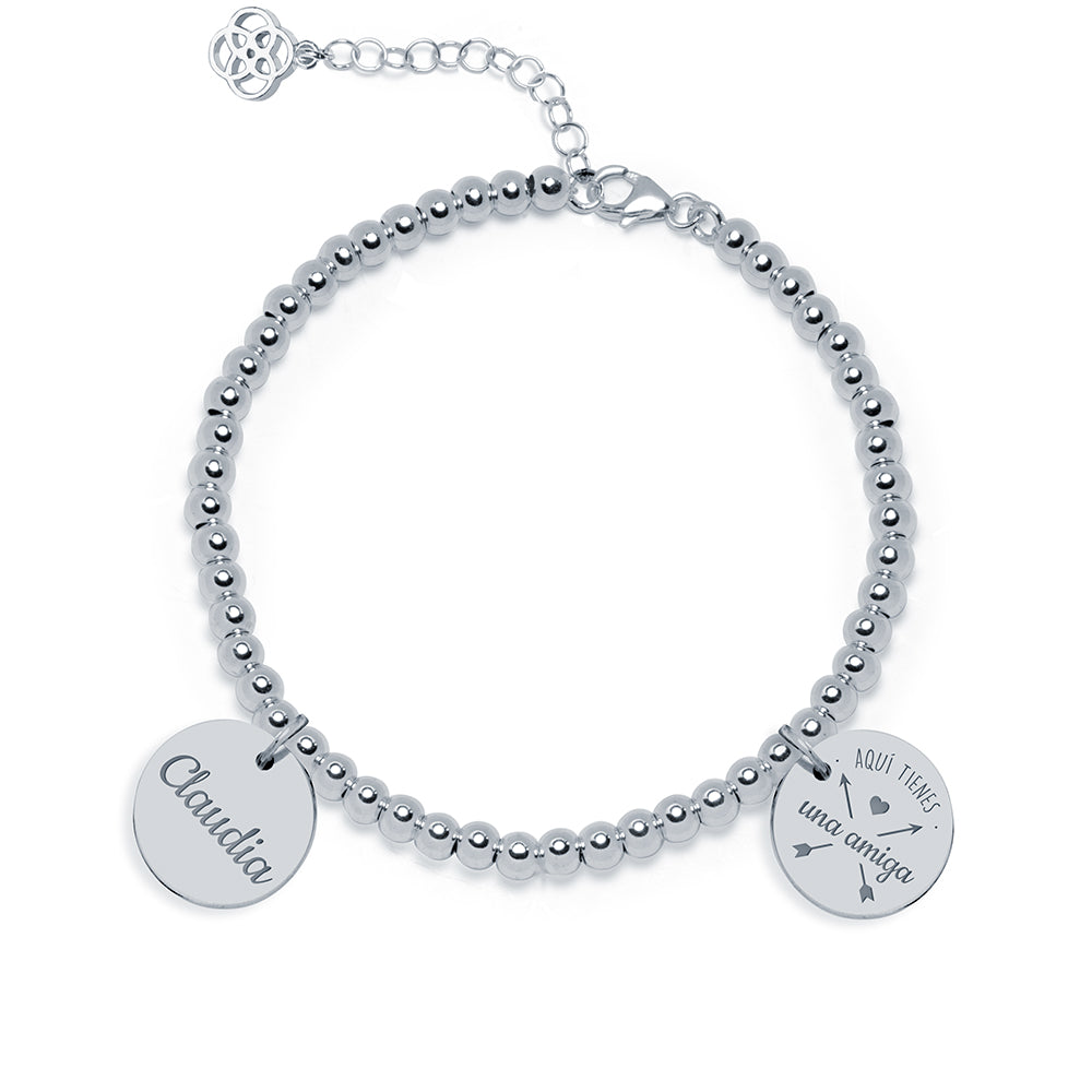 Pulsera Moon de Plata 925 Personalizada