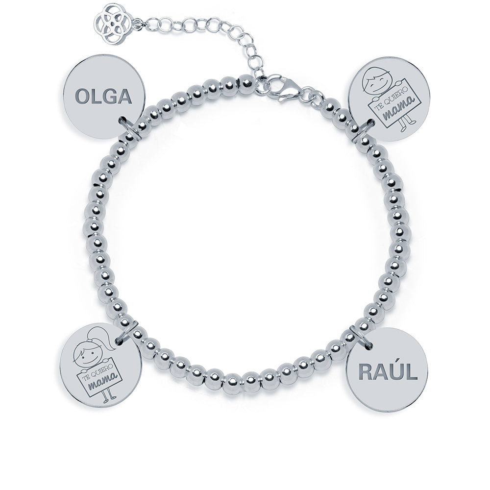 Pulsera Moon de Plata 925 Personalizada