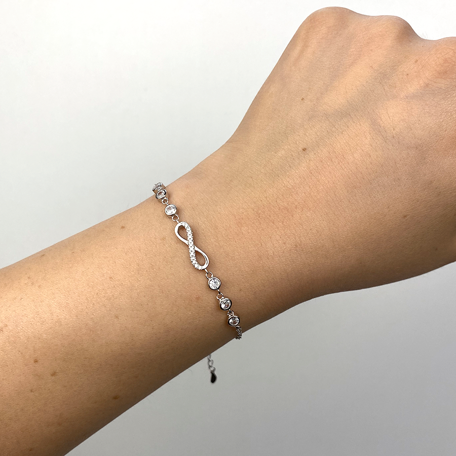 Pulsera Infinito y Circonitas