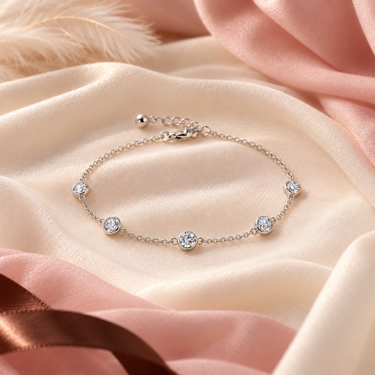 Pulsera de Plata 925 con Moissanita – bodegón