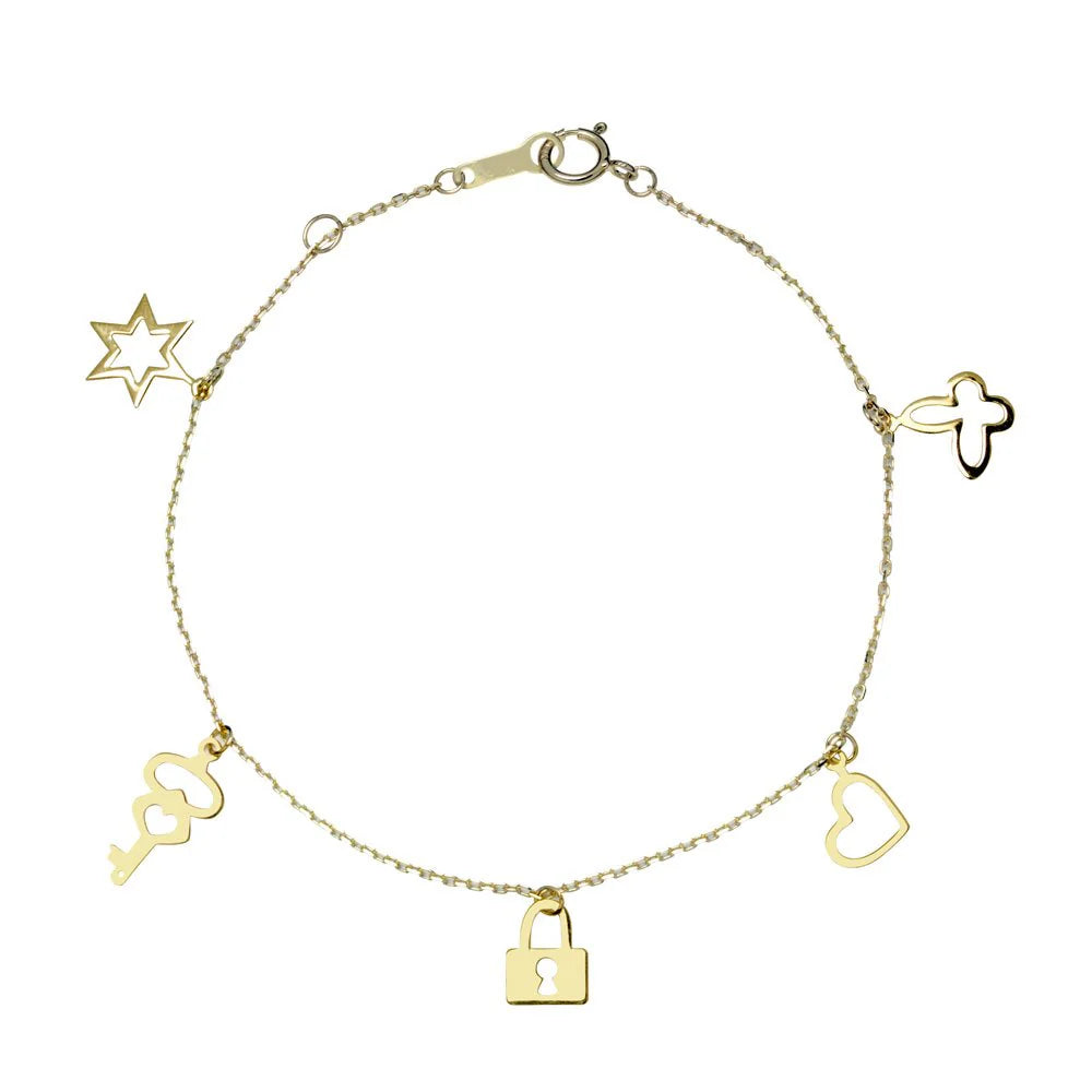 Pulsera Motivos Varios Oro