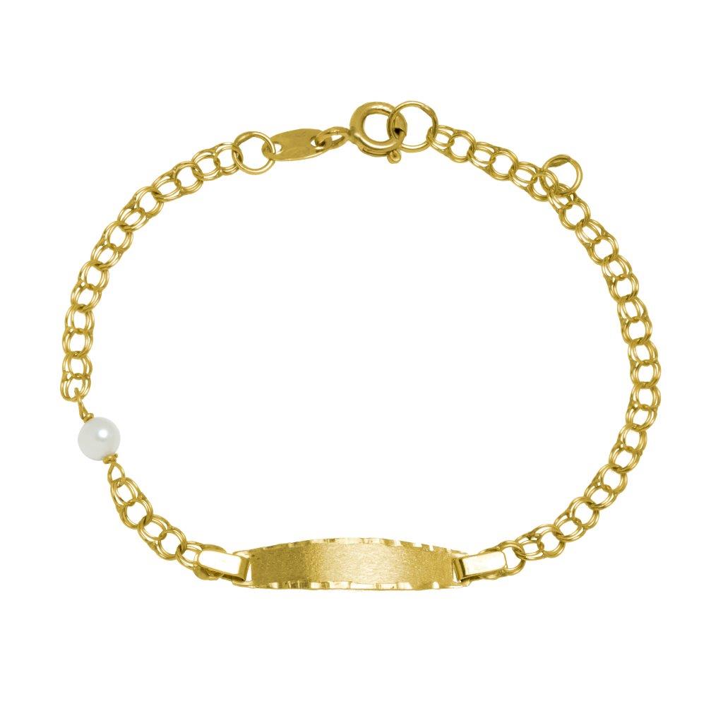 Pulsera Perla de Oro 9K Personalizada