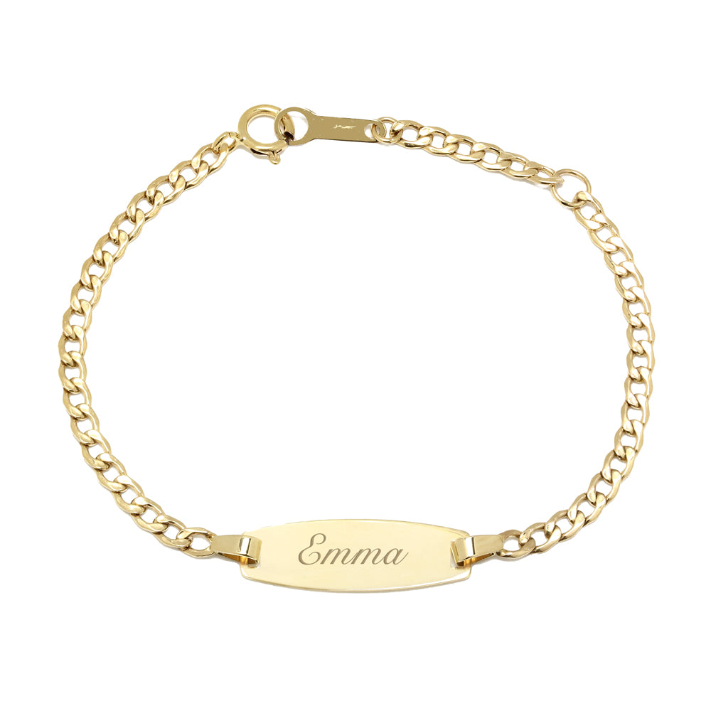 Pulsera de Oro 9K para Bebé Personalizada