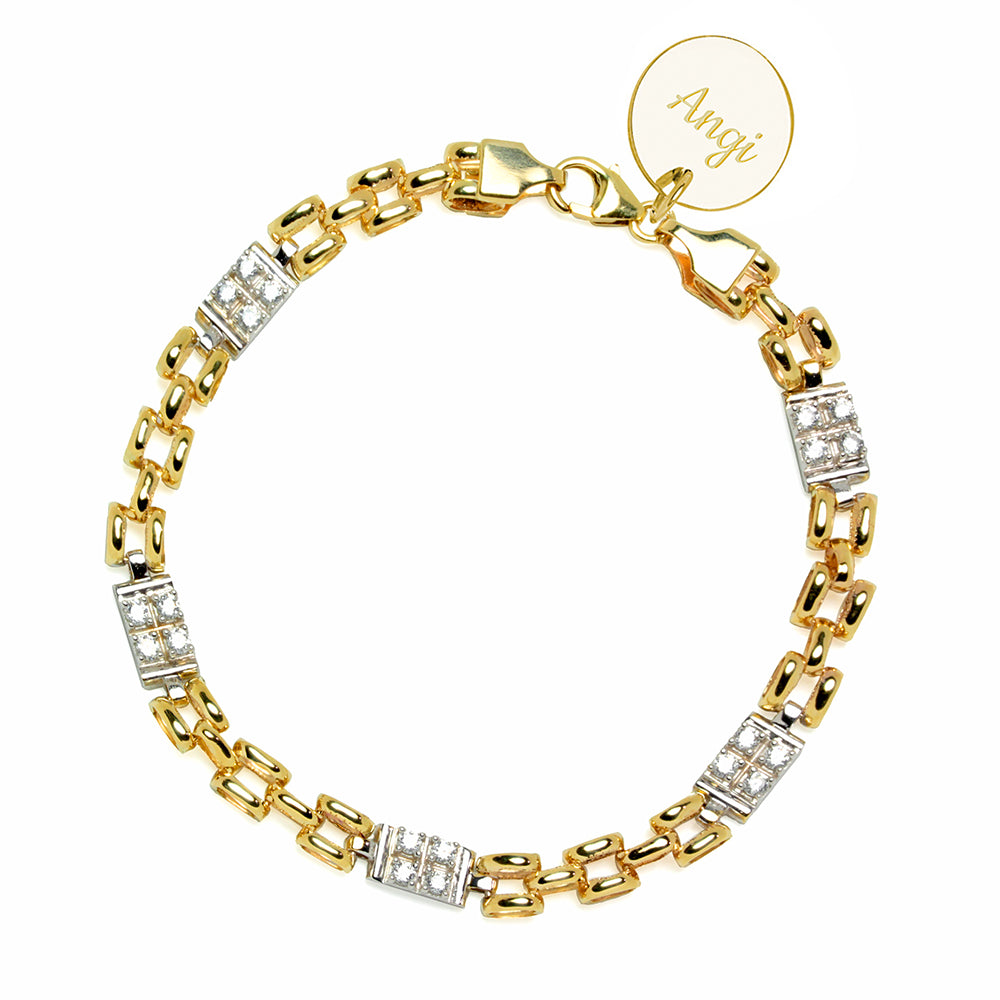 Pulsera Personalizable Semirrígida Circonitas