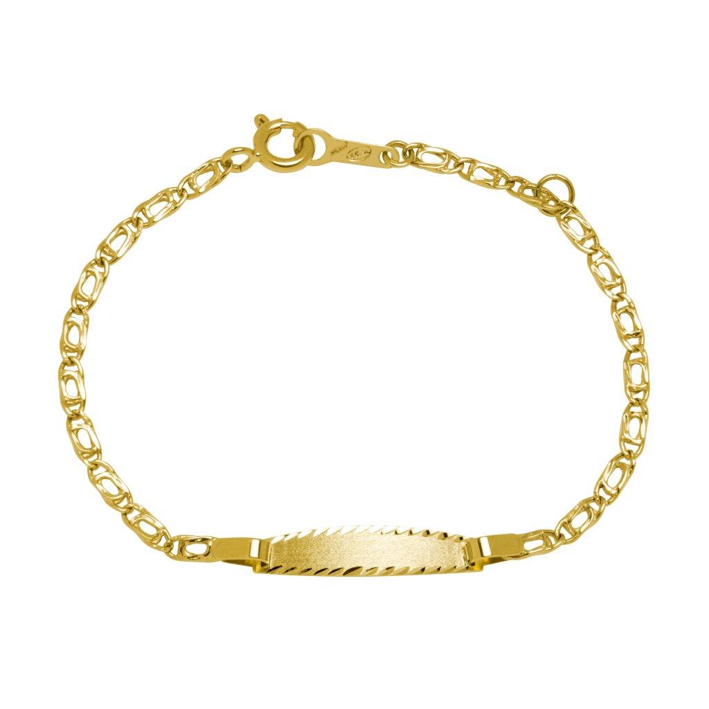 Pulsera Bebé No Me Olvides Oro