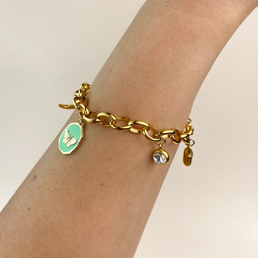 Pulsera para charm Eslabón Redondo 10mm