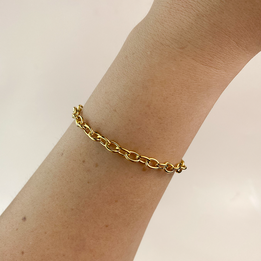 Pulsera para charm Eslabón Redondo 6mm