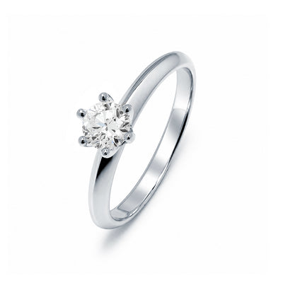 Anillo Solitario Diamante de Laboratorio Premium en Plata 925