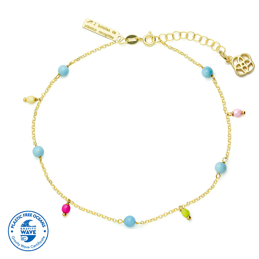 Tobillera Oceana Sunset de Plata 925