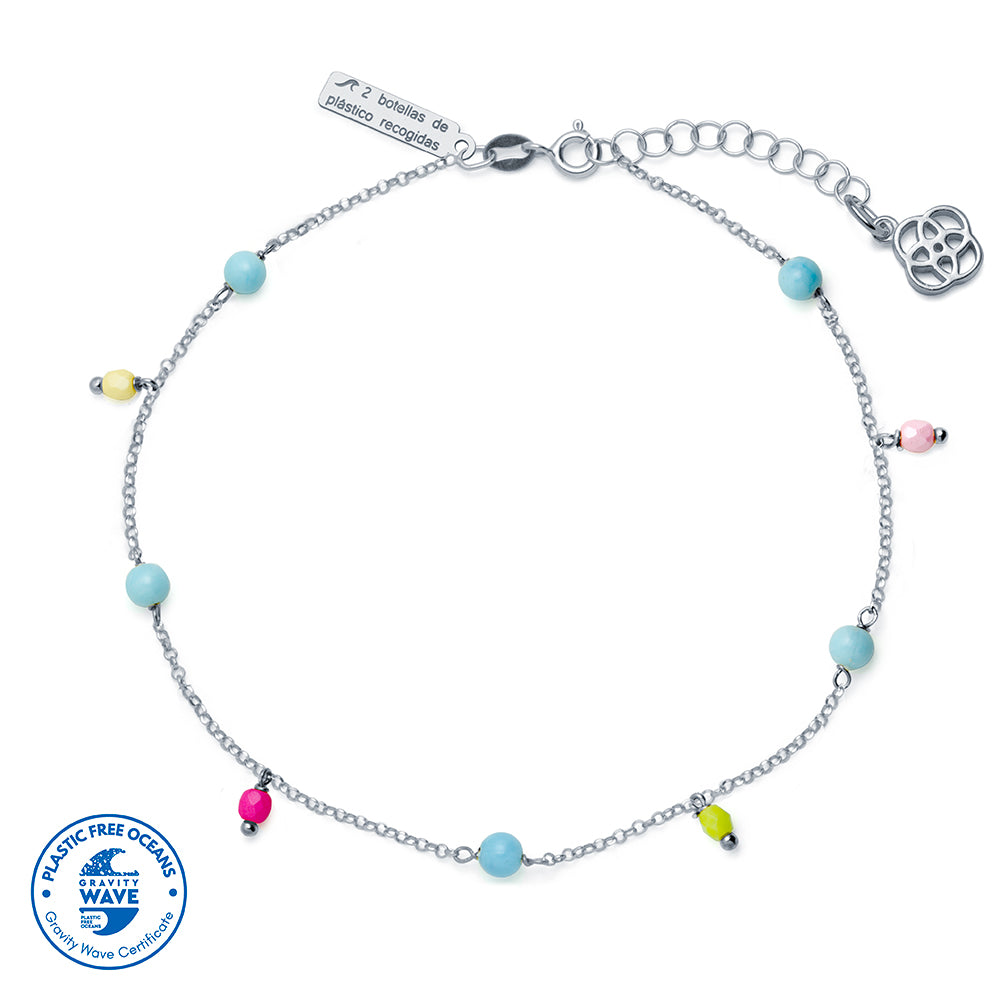 Tobillera Oceana Sunset de Plata 925