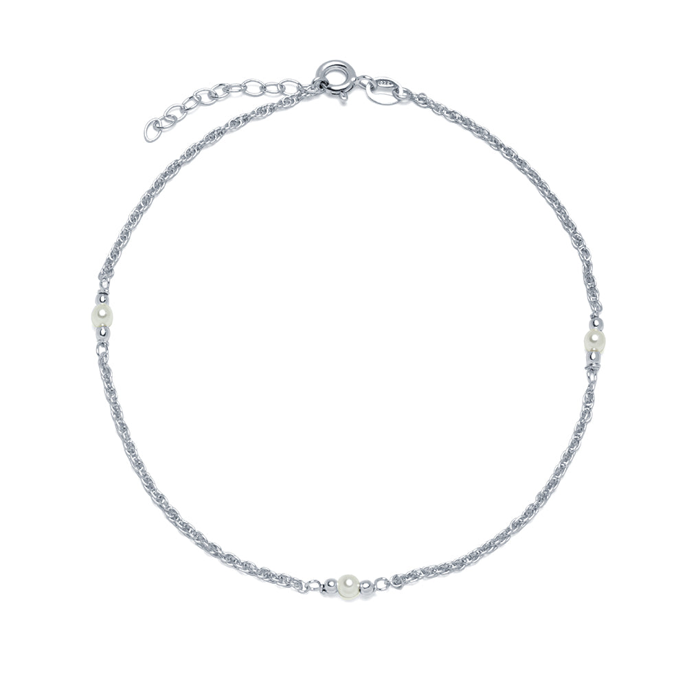 Tobillera Perlas con Bolita