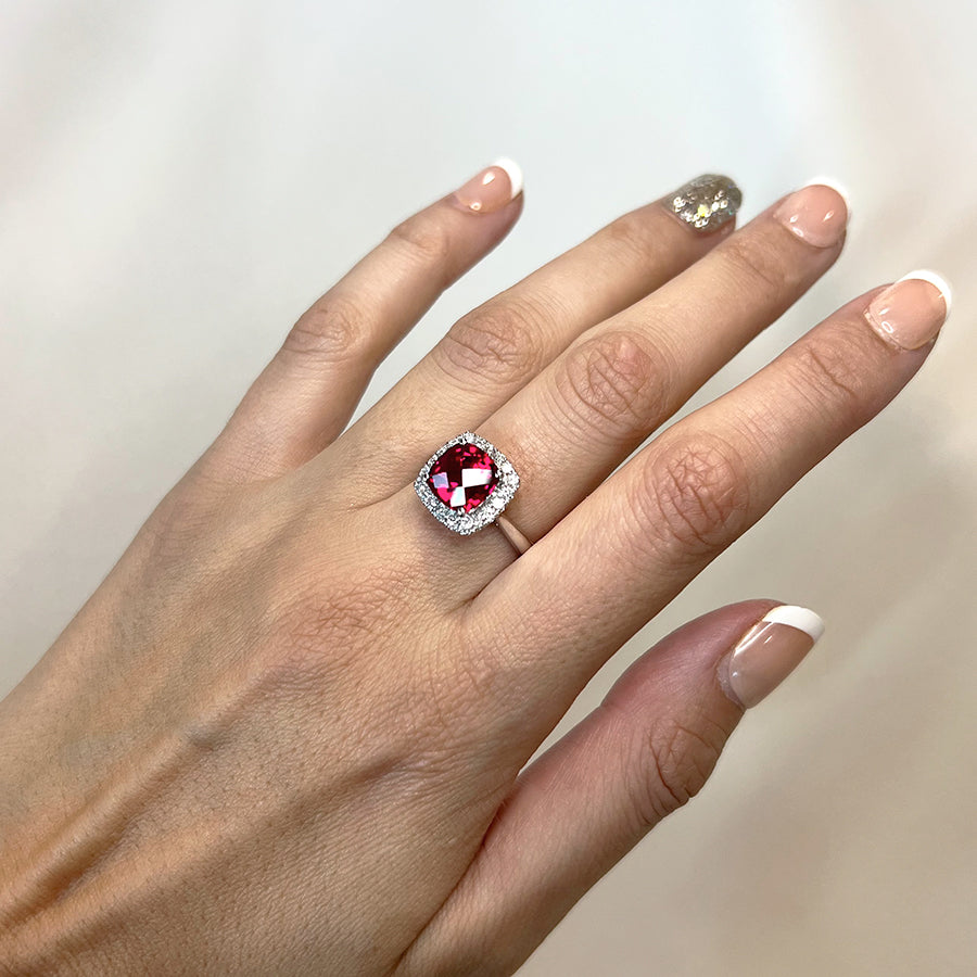 Anillo Rosetón Rubí 3,50ct.