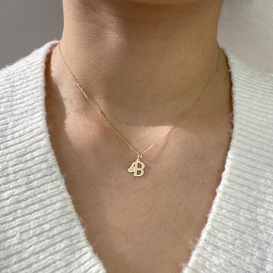 Collar con Inicial Corazón San Valentín