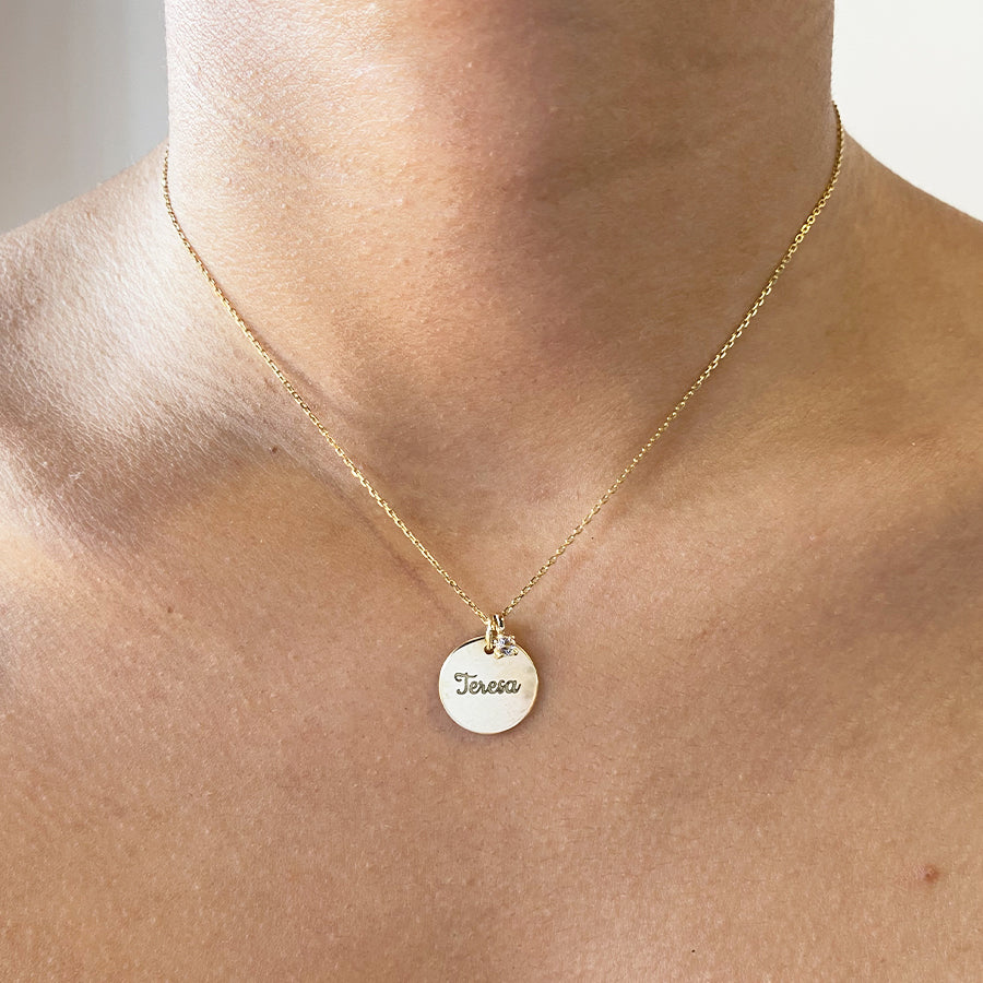 Collar Personalizable Vitality Topacio Blanco