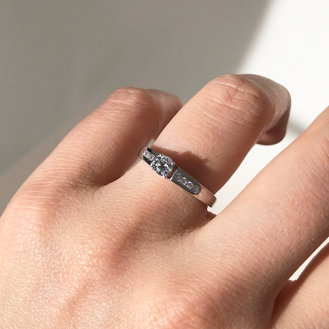 Anillo Diamantes Amore 0,40ct.