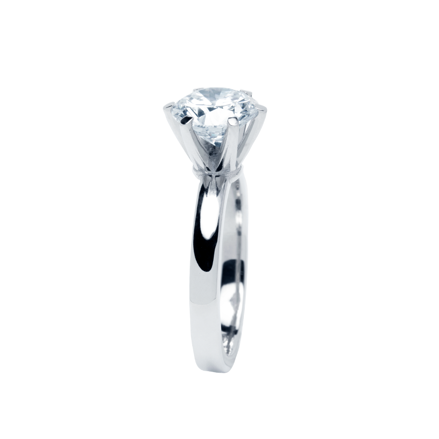 Anillo Solitario de Platino 950 Personalizado