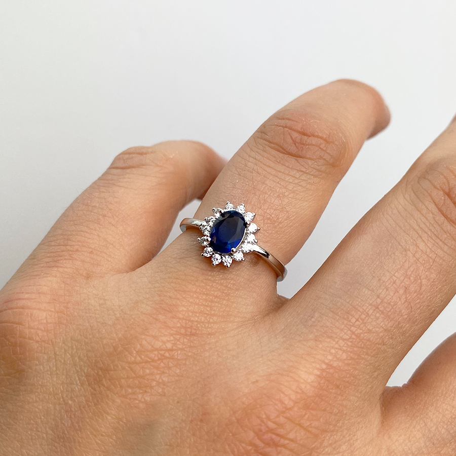 Anillo Lady Di Zafiro