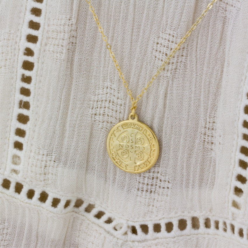 Dije Escapulario San Benito de Plata 925