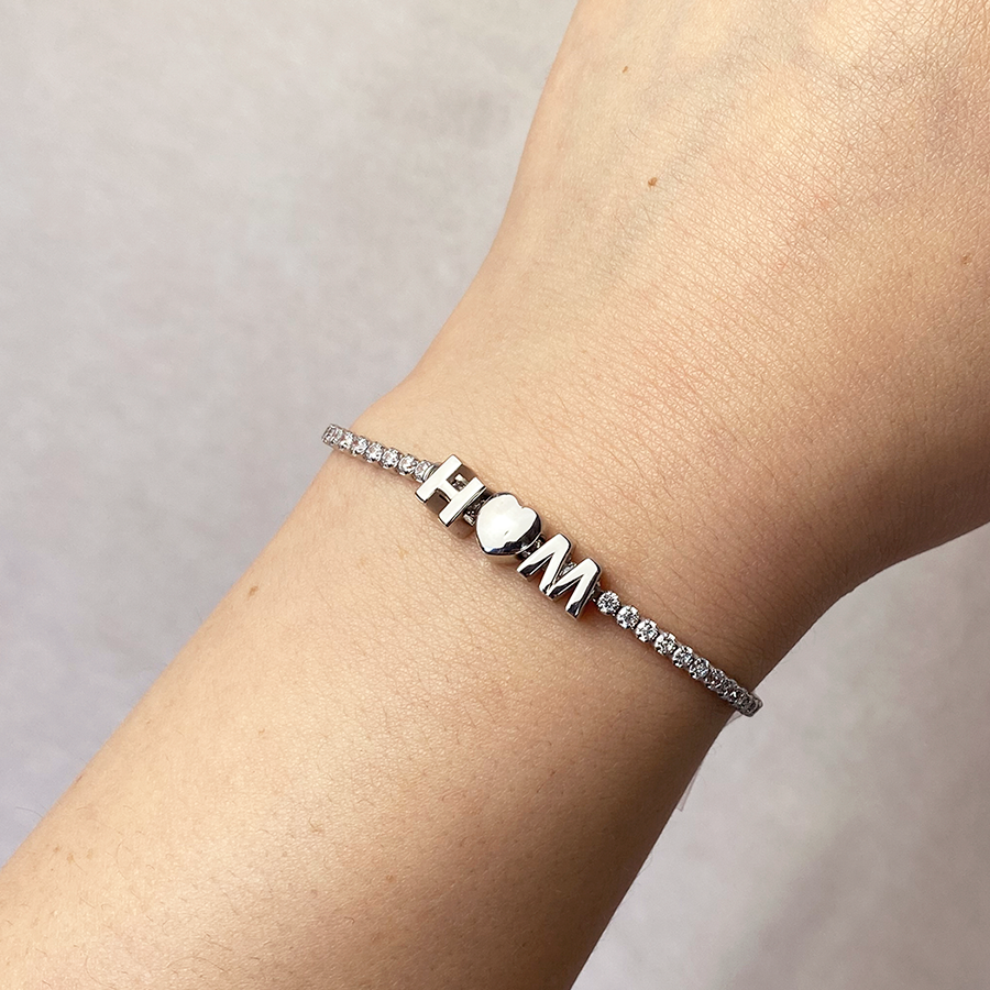 Charm Clip Love de Plata 925 con Inicial Grabada