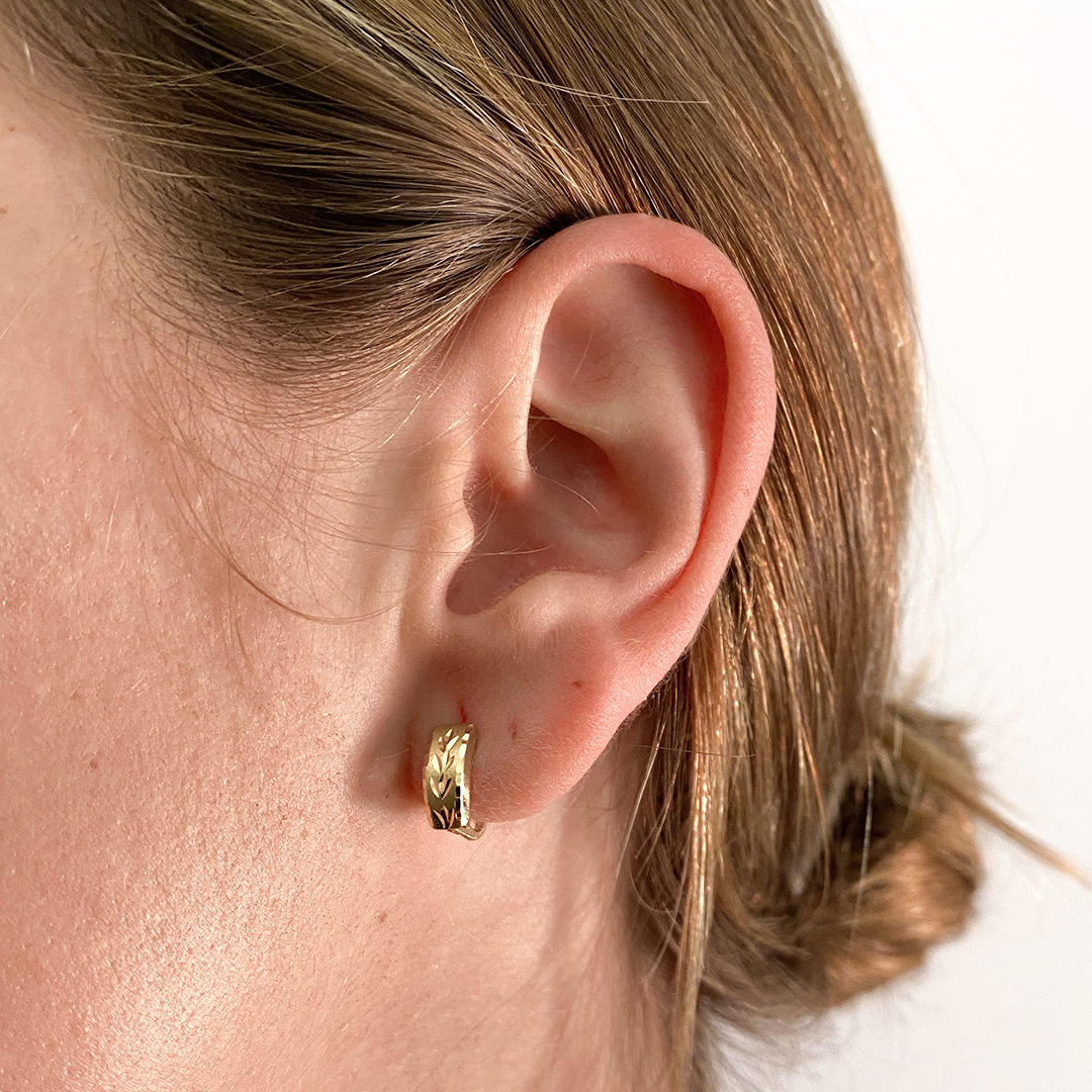 Pendientes Hojas Cierre Catalán