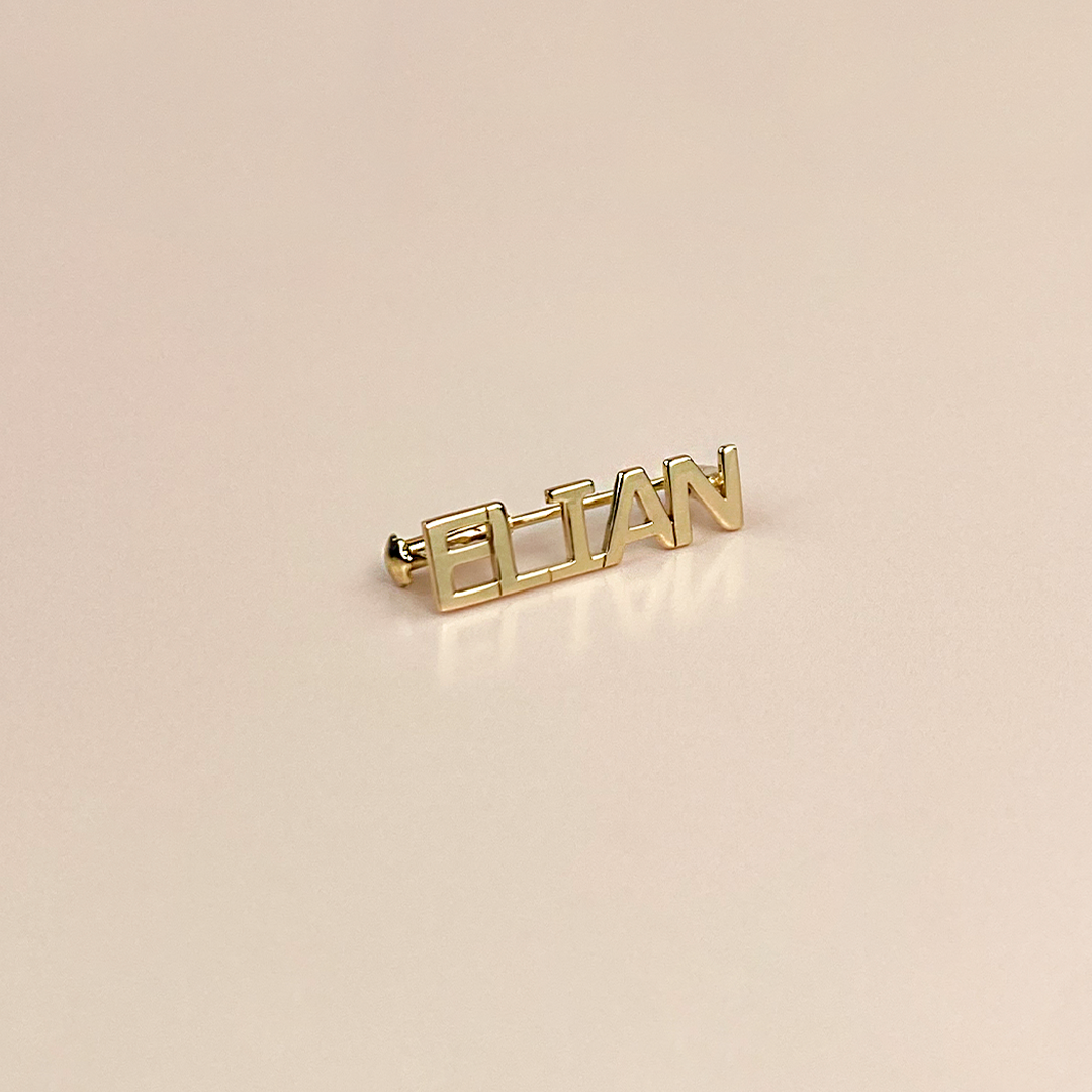 Aguja con Nombre para Bebé