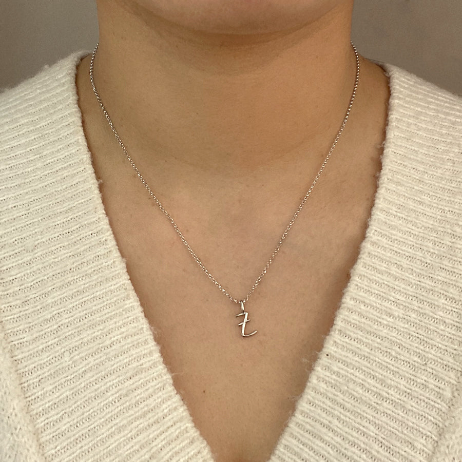Collar Celine de Plata 925 con Inicial Grabada