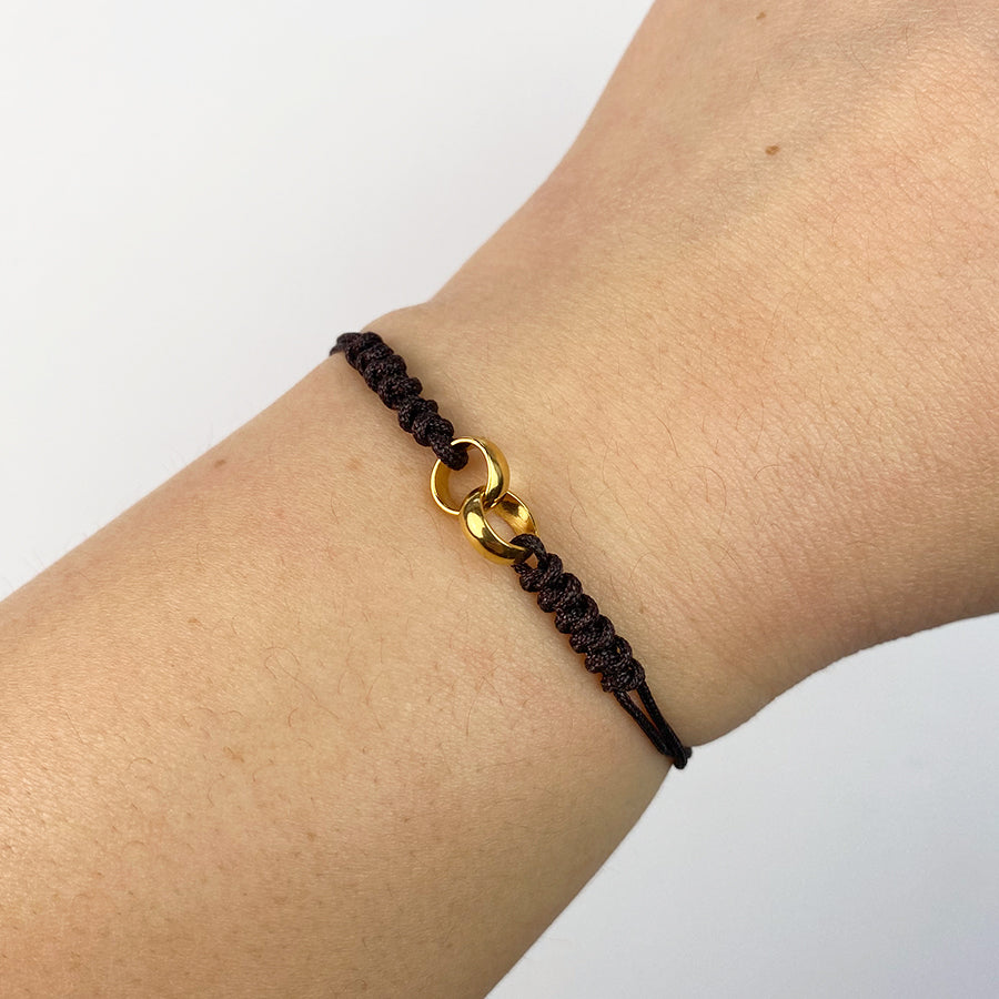 Pulsera Eternity Vínculo de Plata 925 Personalizada