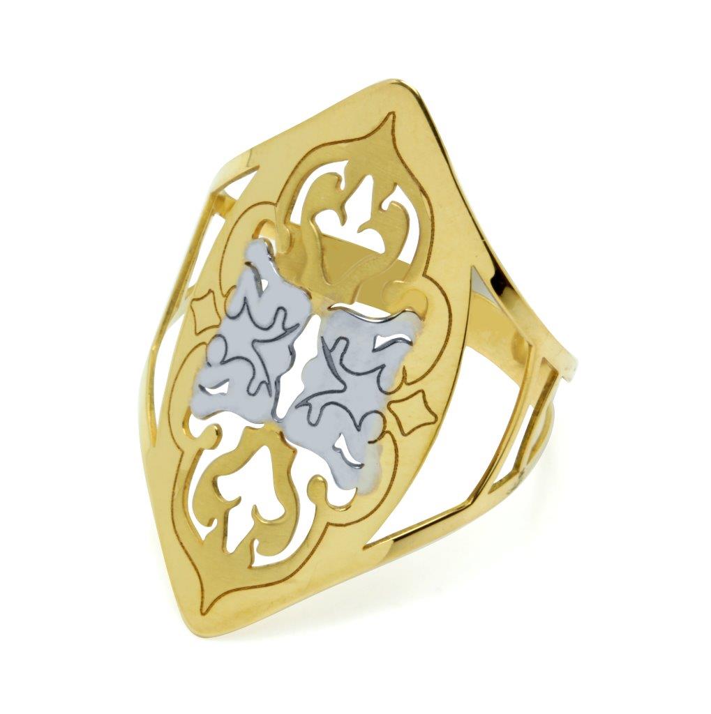 Anillo Lanzadera Element de Oro Bicolor