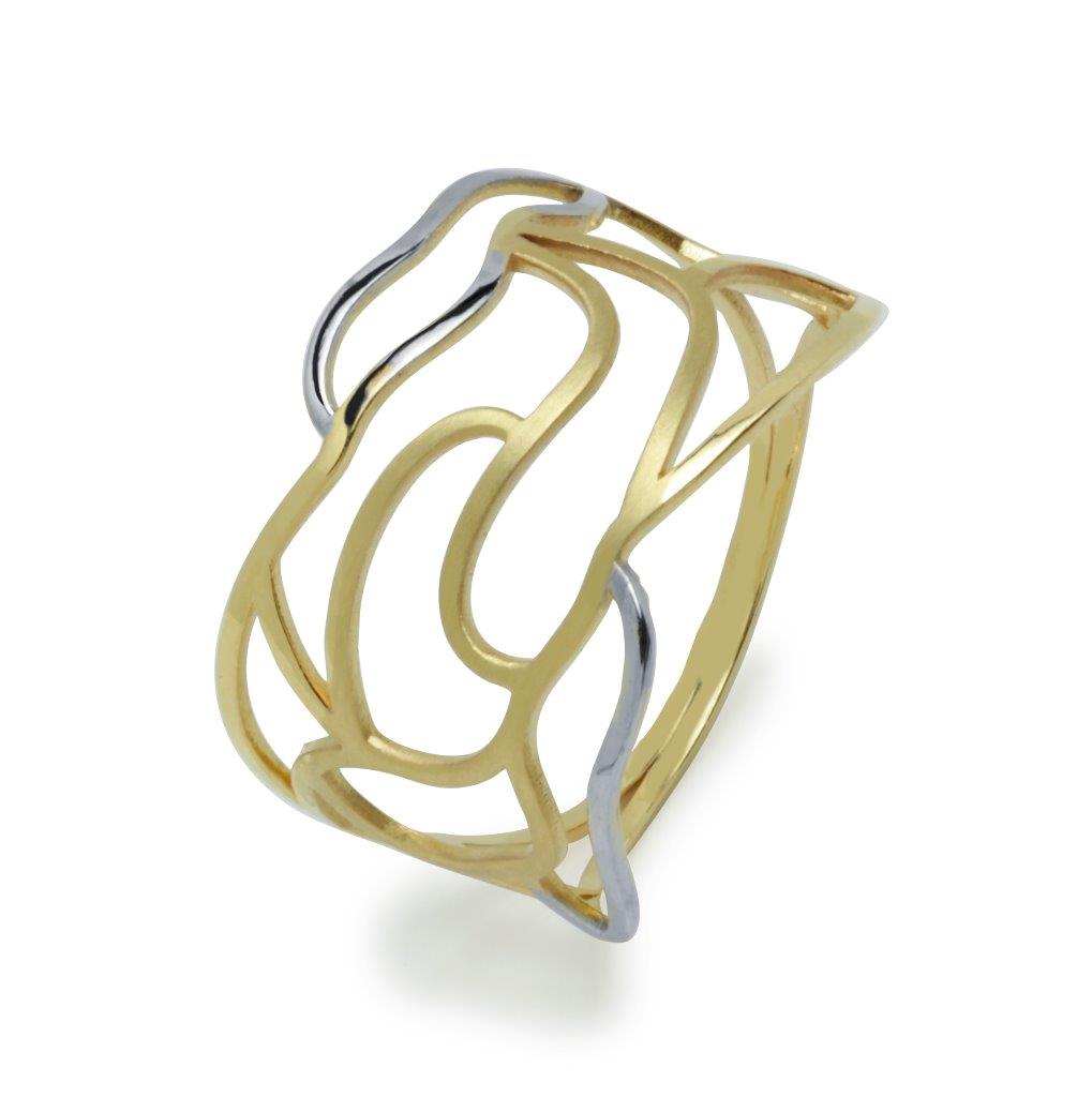 Anillo Abstracto Bicolor