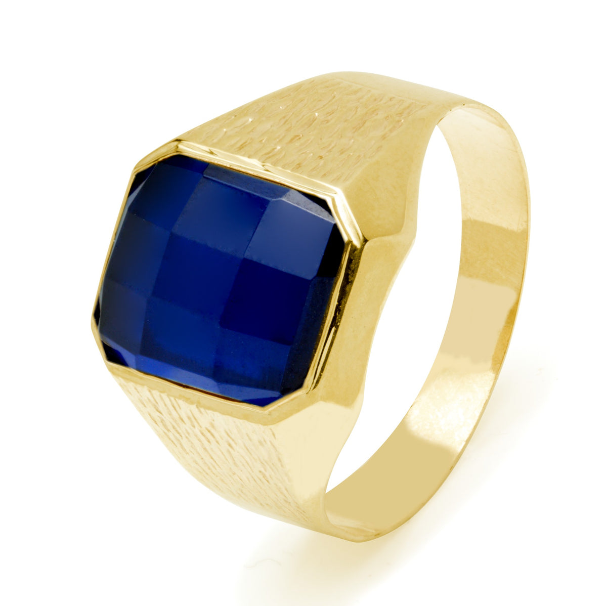 Sello de Oro 9K para Hombre con Mensaje Grabado