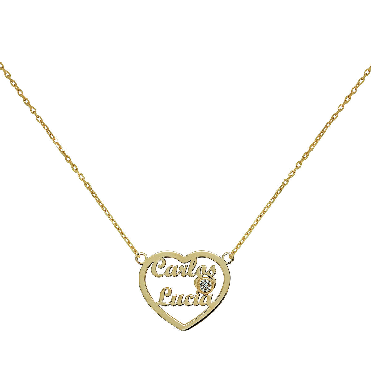 Collar Corazón Nombres