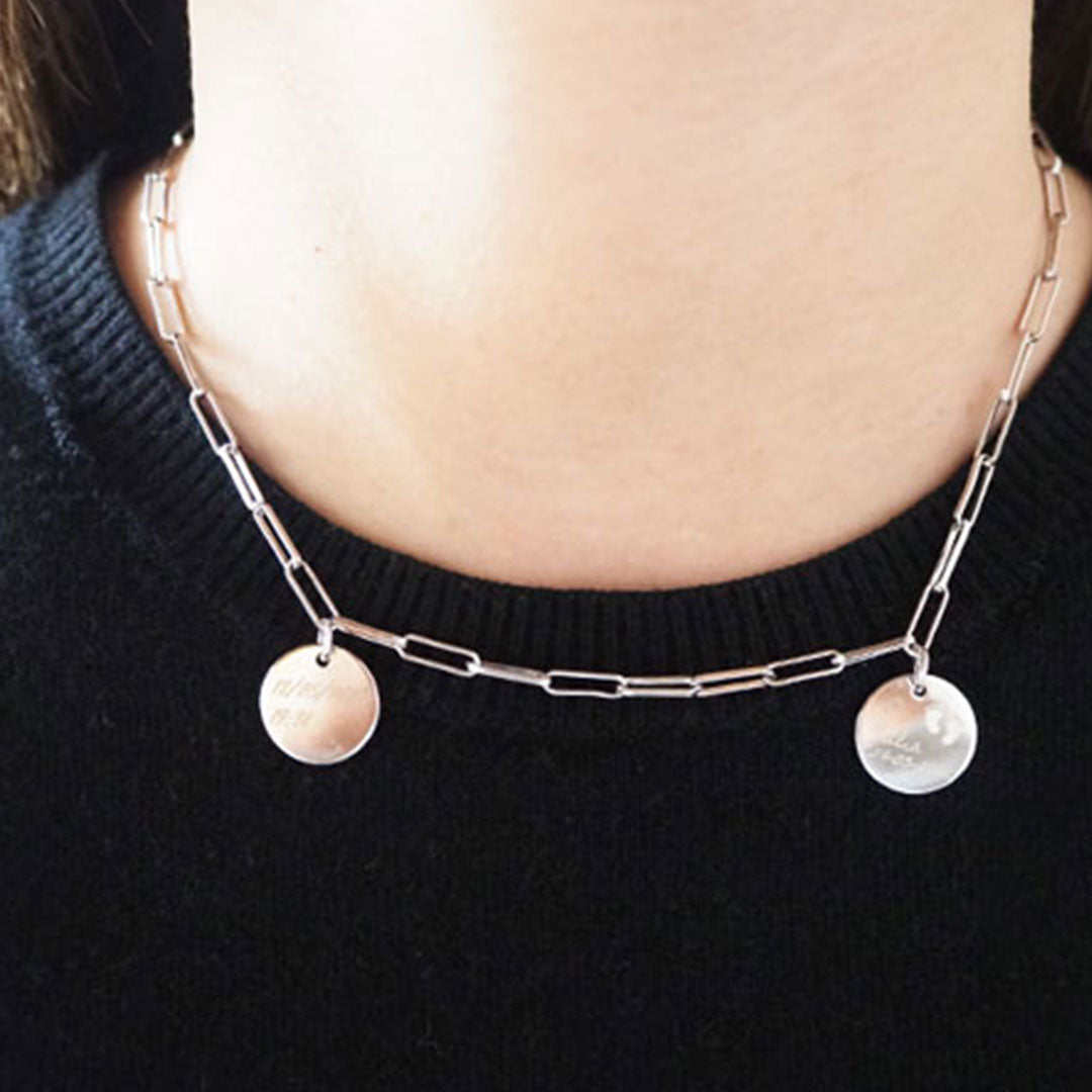 Collar Eslabón de Plata 925 Personalizado