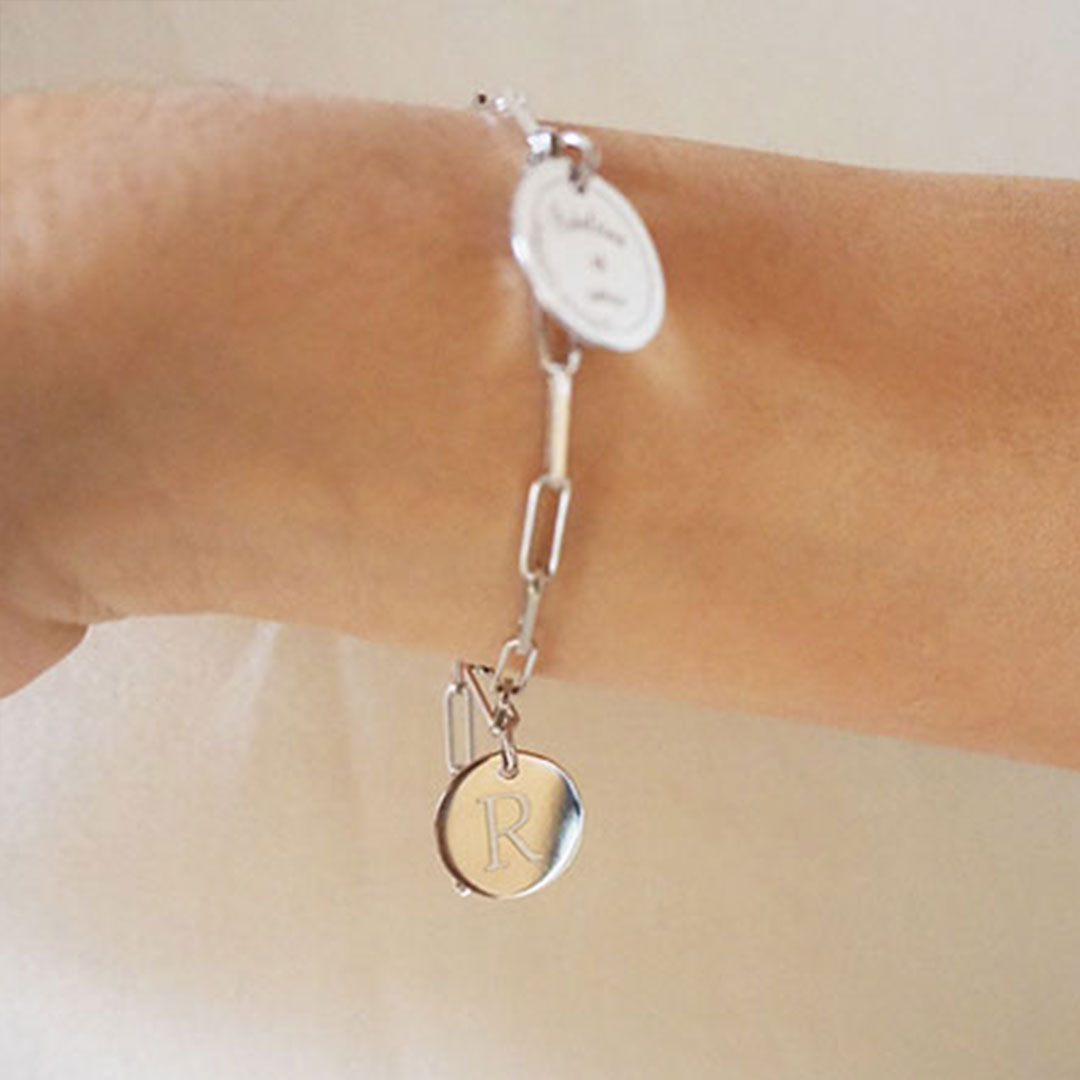 Pulsera Eslabón de Plata 925 Personalizada