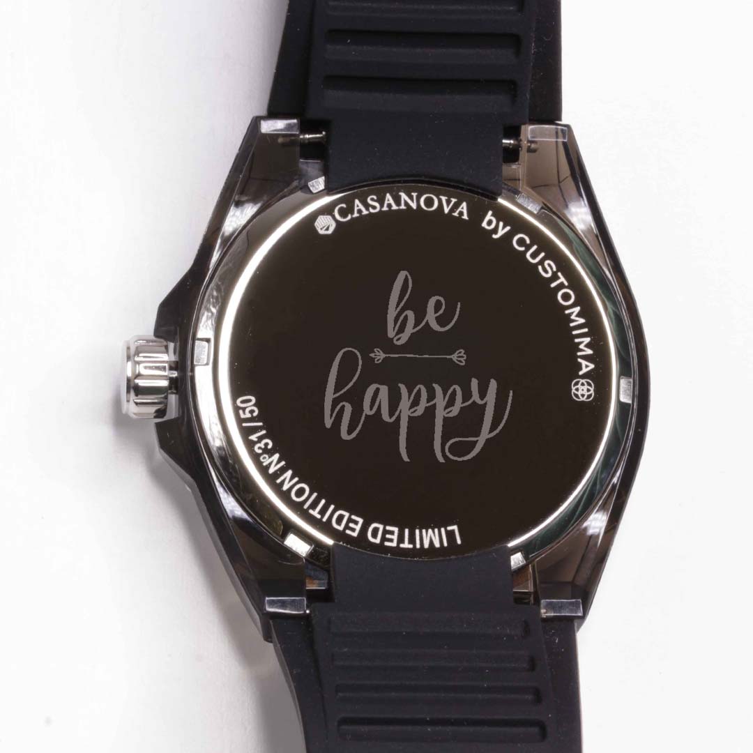 Reloj de Acero para Hombre con Mensaje Grabado