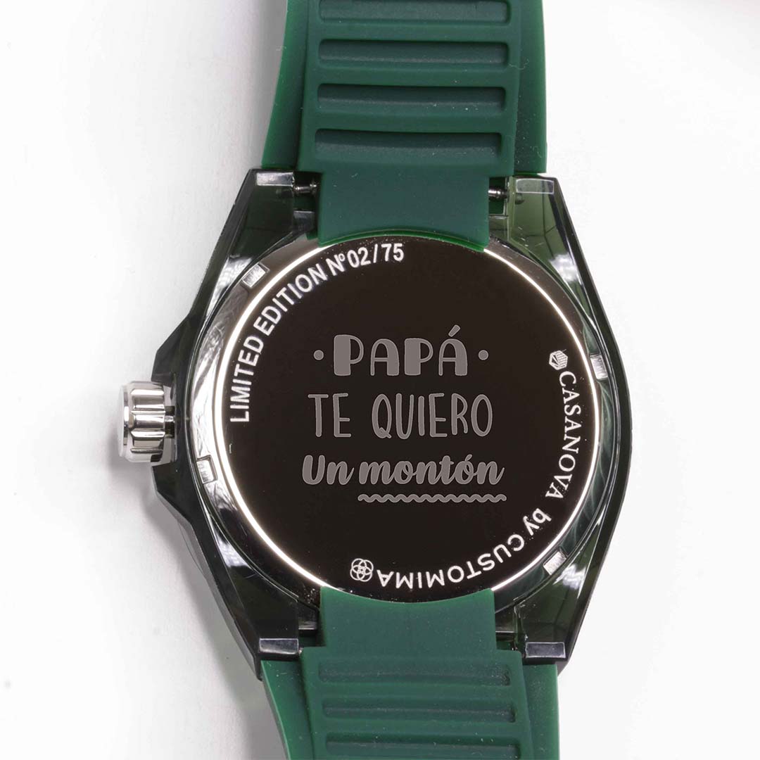 Reloj Deportivo de Acero para Hombre Personalizado