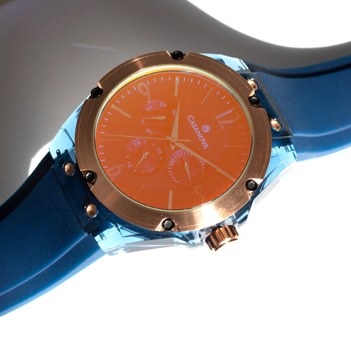 Reloj Space Tornasolado de Acero Personalizado