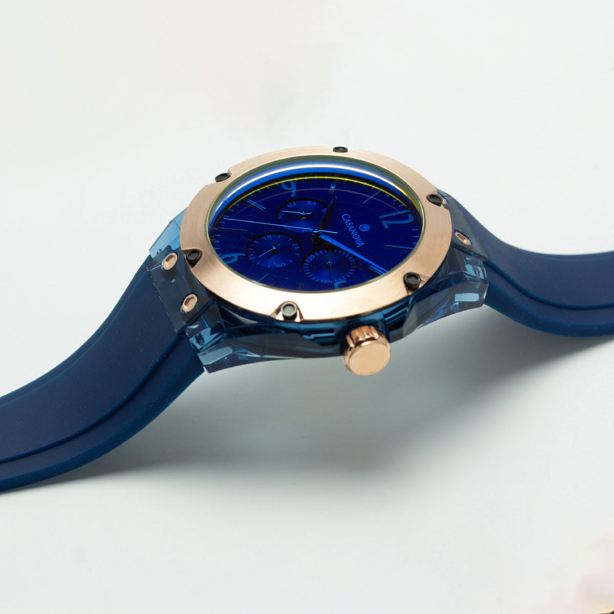 Reloj Space Tornasolado de Acero Personalizado