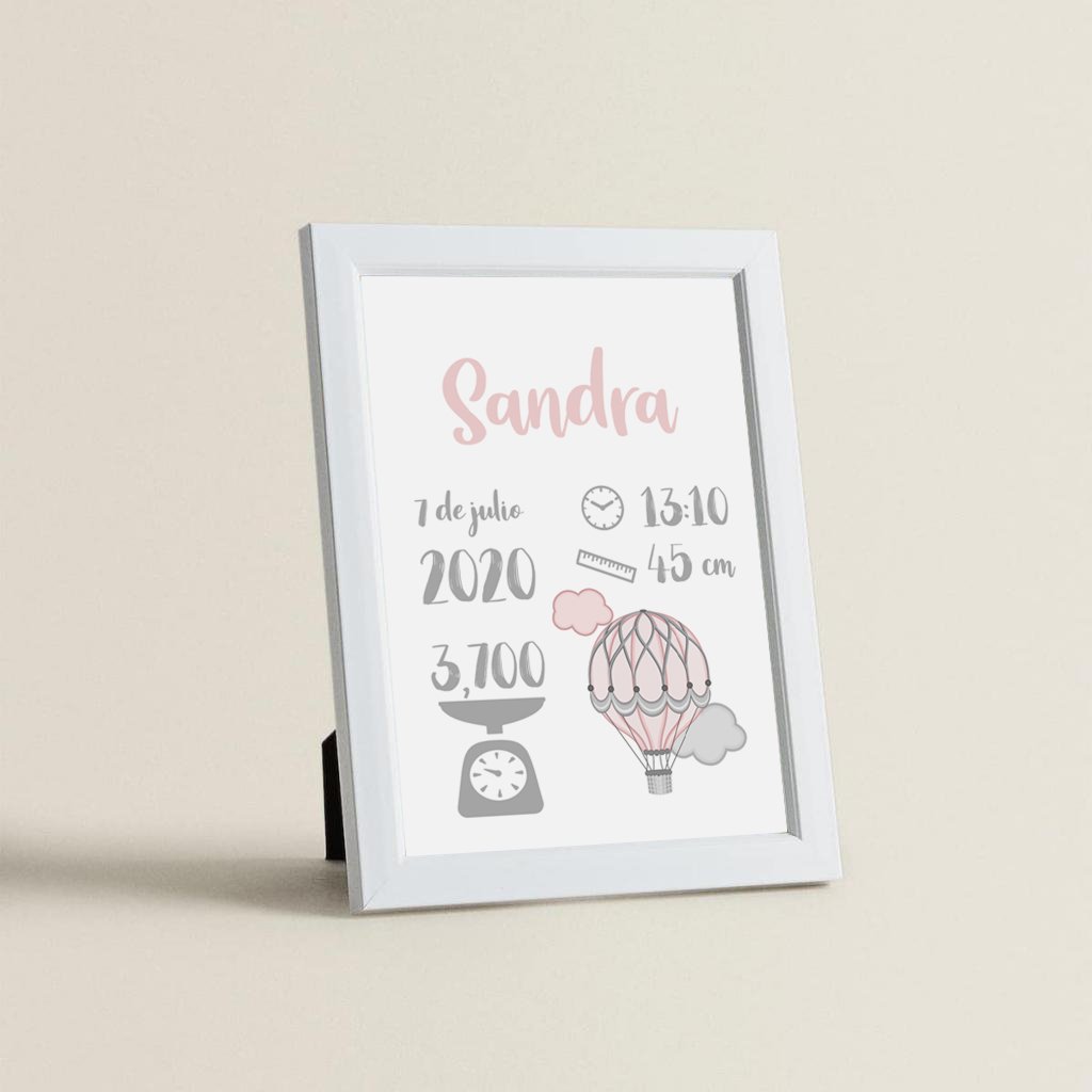 Cuadro Personalizado Detalles Nacimiento